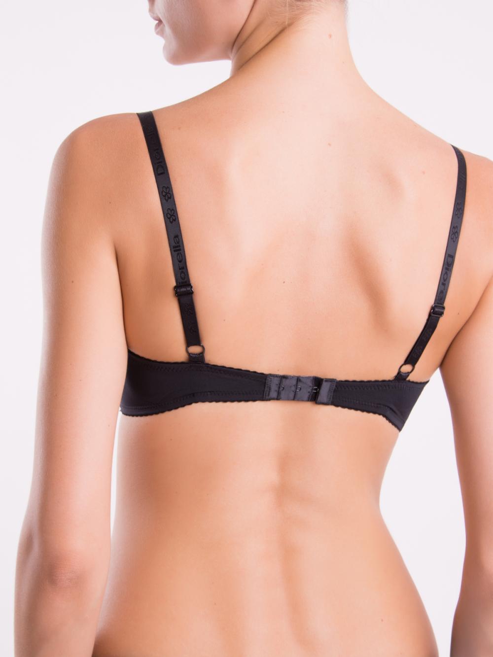 Чорно-червоний бюстгальтер Diorella 34024 на чашку C Арт.1140475