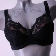 Чорний бюстгальтер Diorella 69201 на чашку D Арт.1140585