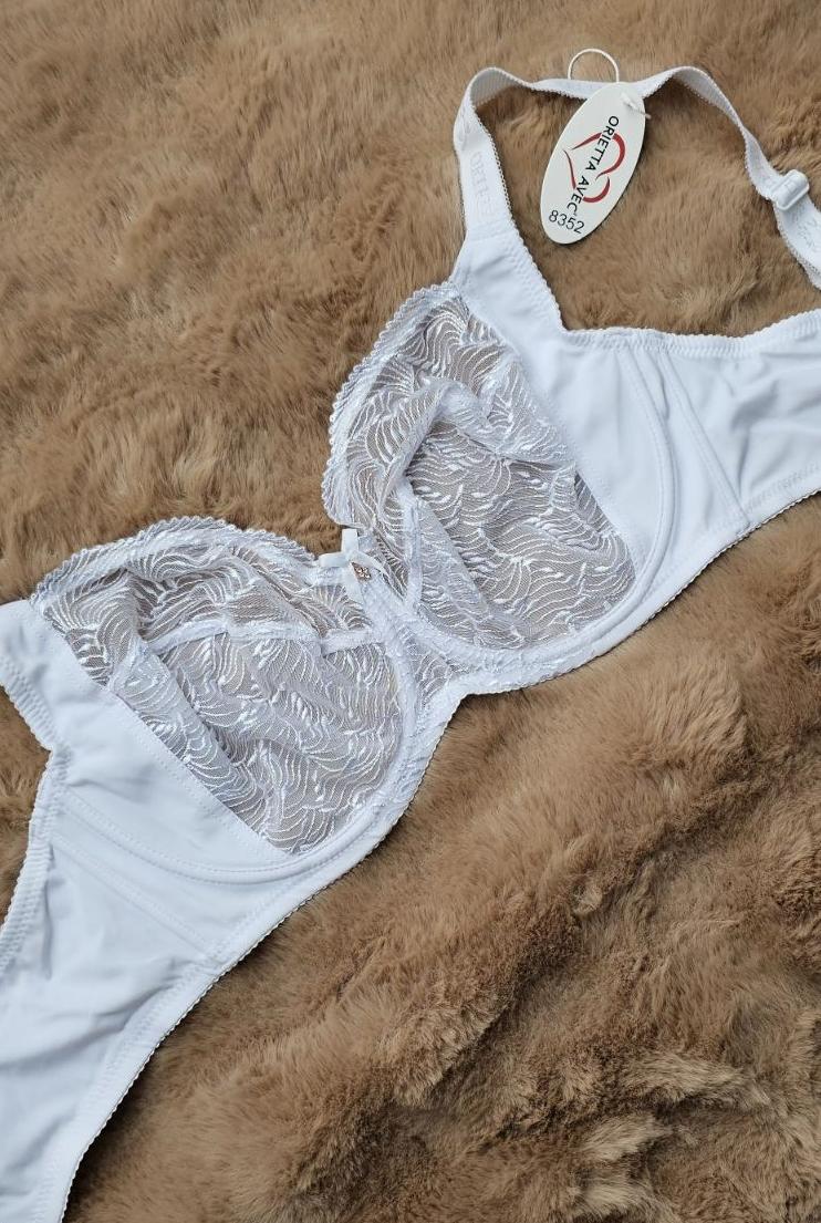 Бюстгальтер білого кольору Orietta Avec 8352 на чашку G арт.1111326